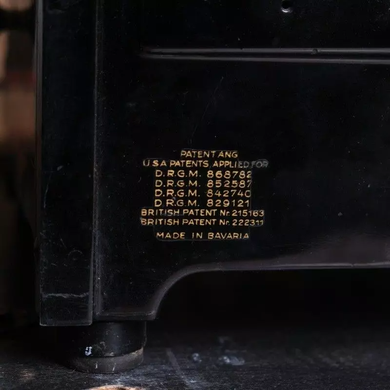 Orga Privat antique office typewriter with glass keys