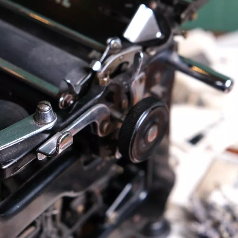 Office typewriter from Continental with antique glass keys