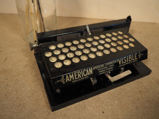Typewriter American Visible index typewriter 1891 rare antique typewriter display piece original writing machine