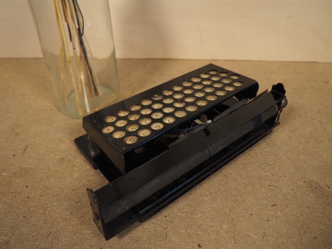 Typewriter American Visible index typewriter 1891 rare antique typewriter display piece original writing machine