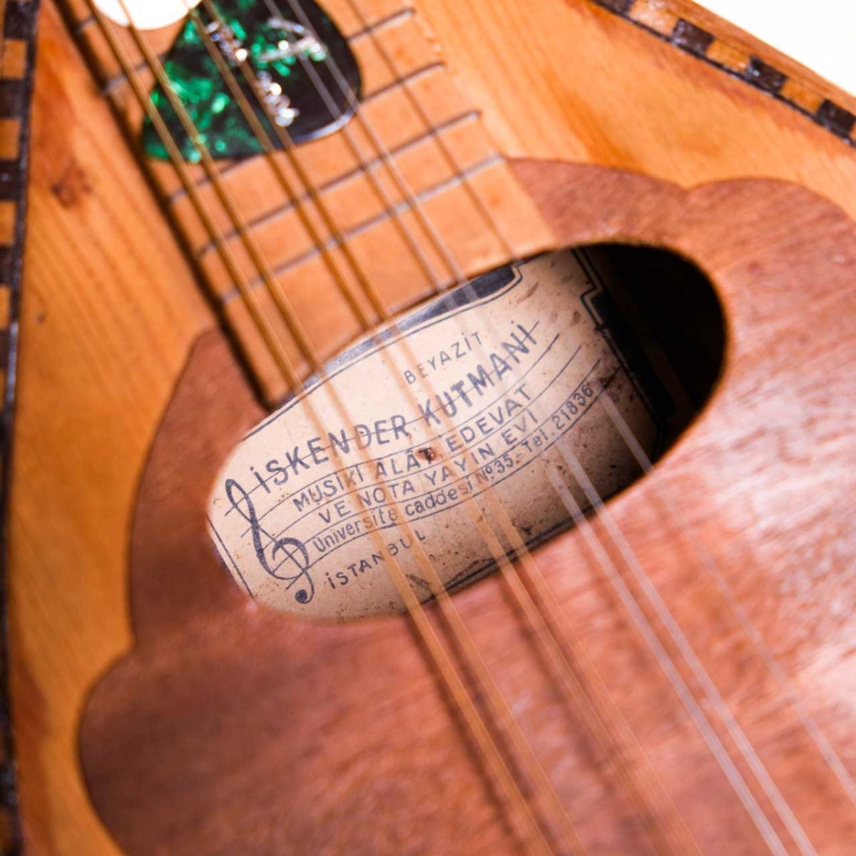 Vintage Mandolin, Antique Musical Instrument, Retro musical instrument