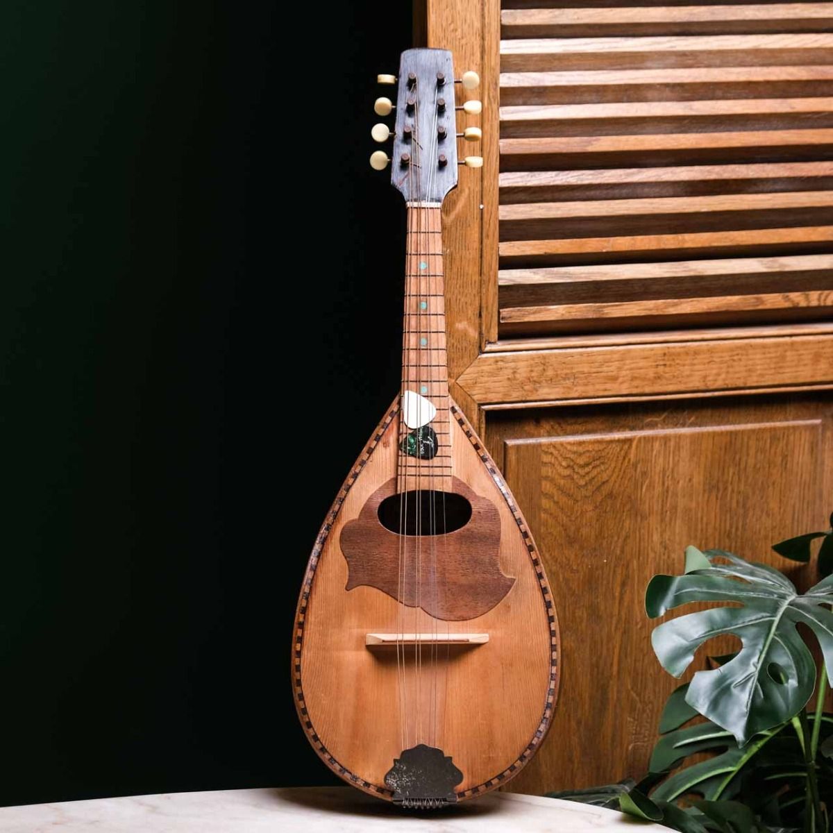 Vintage Mandolin, Antique Musical Instrument, Retro musical instrument