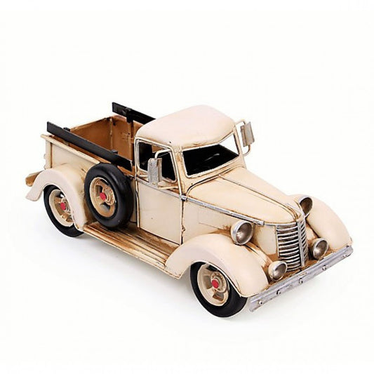Decorative Ford Pickup Truck Metal Car (White)