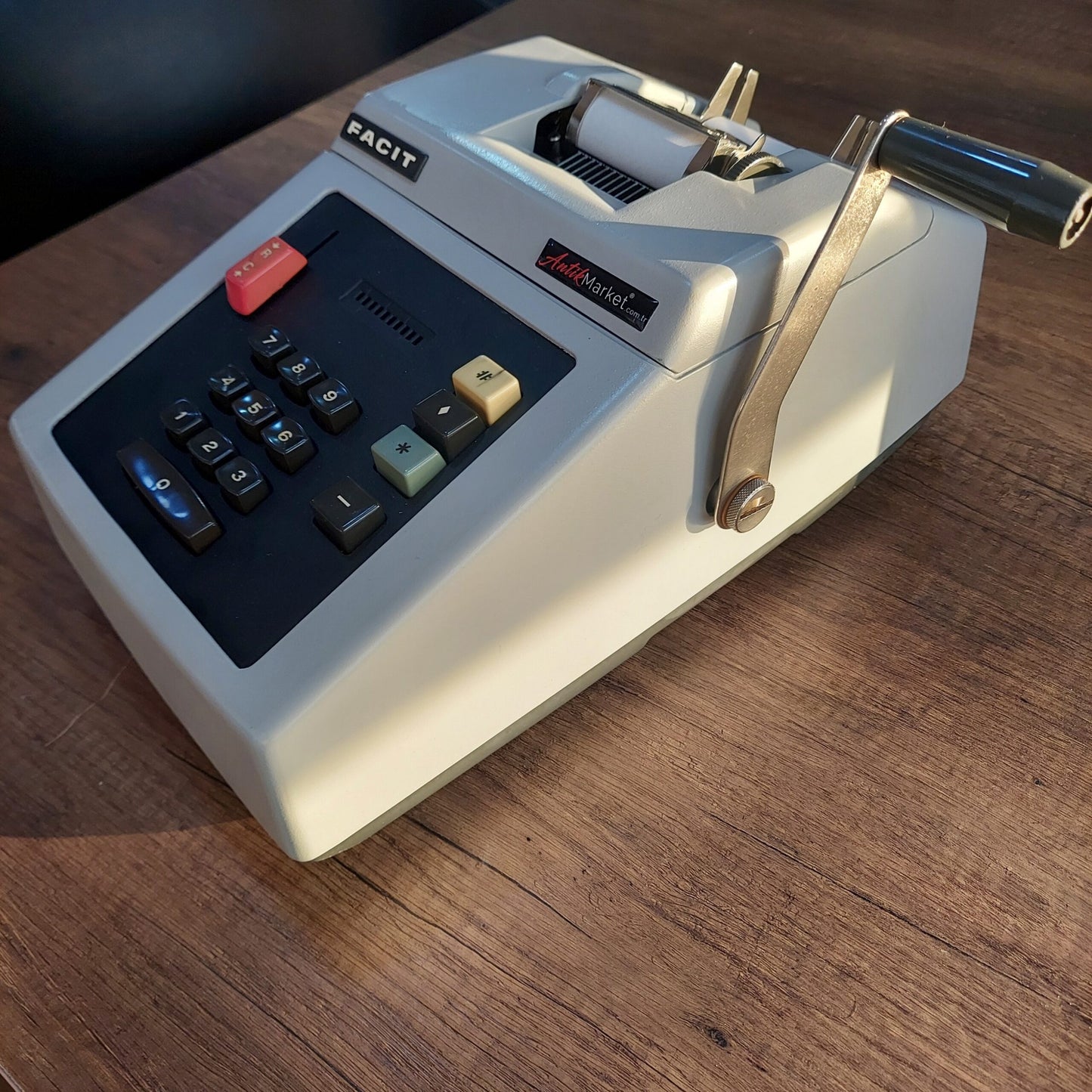 Facit 1204 model, very clean antique calculator in active working condition
