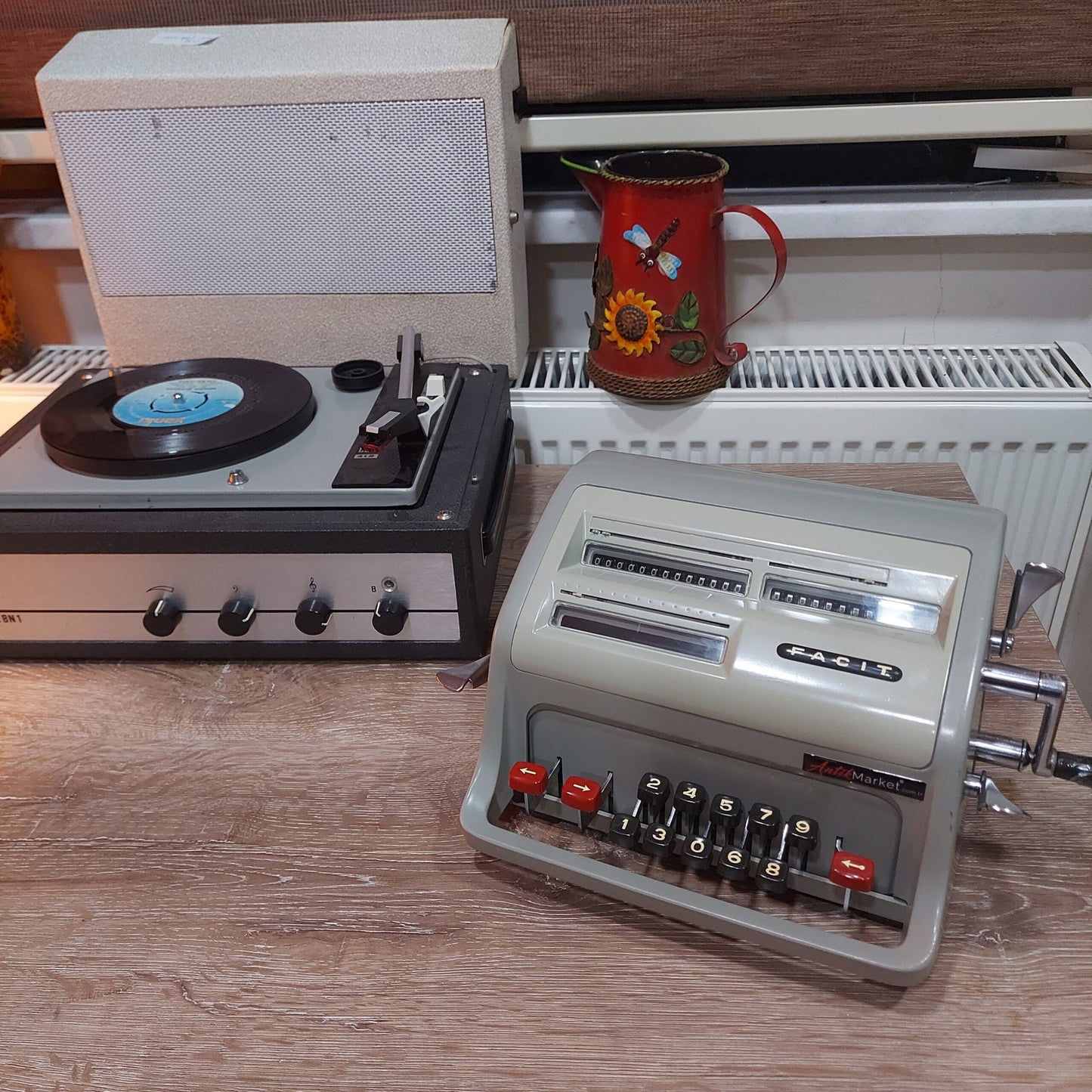65 years old Facit Antique Mechanical Calculator