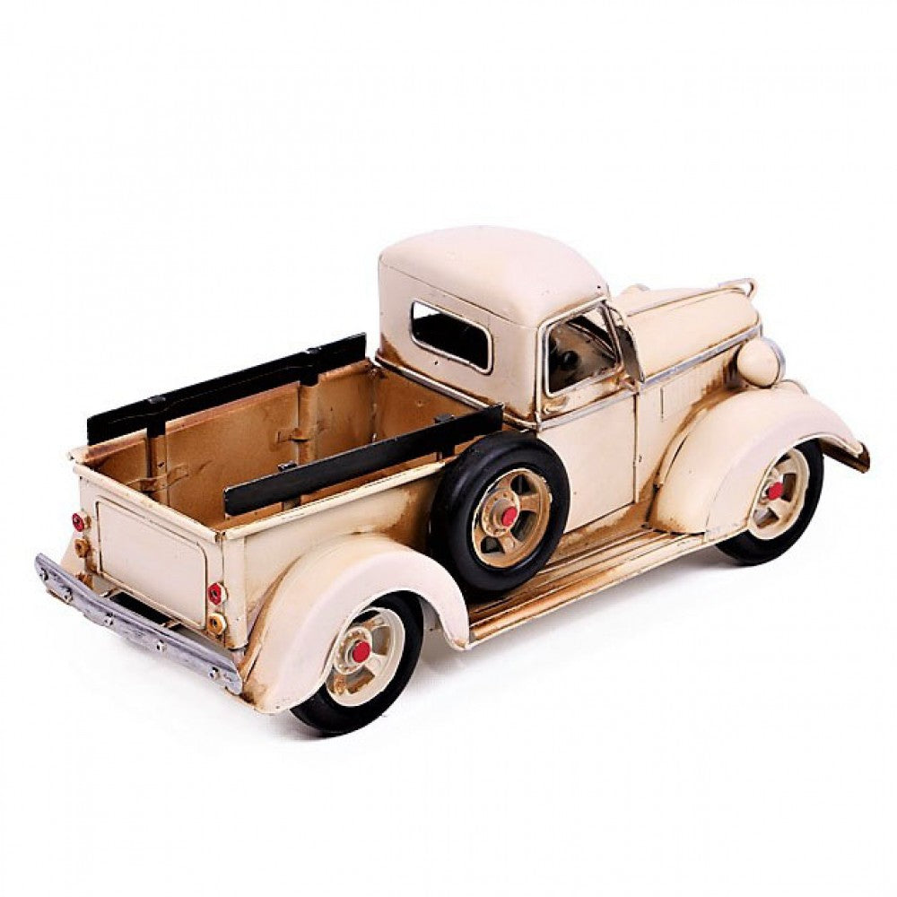Decorative Ford Pickup Truck Metal Car (White)