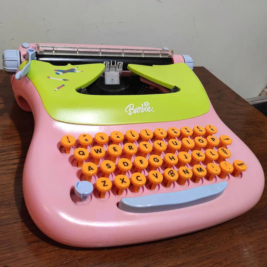 1990's Slovenia  Barbie licensed Mehano brand typewriter