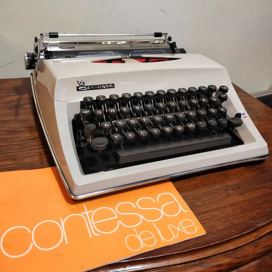 1970's Germany  Triumph brand Contessa model portable typewriter