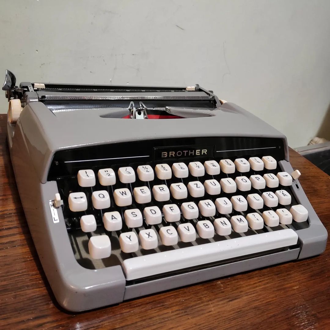 1960's Japan  Brother brand JP-1 model portable typewriter  Rare Model
