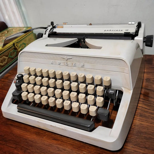 1960's Germany  Adler brand Gabriele 10 model portable typewriter