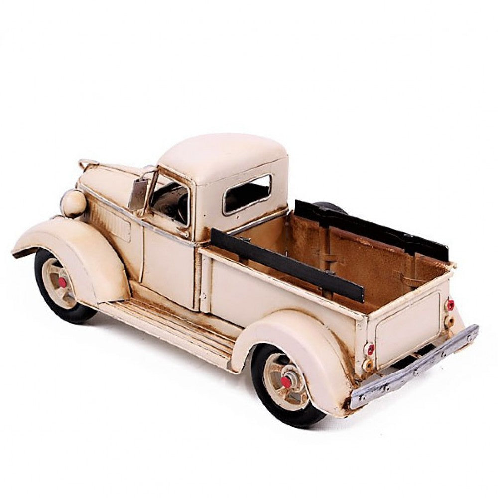 Decorative Ford Pickup Truck Metal Car (White)