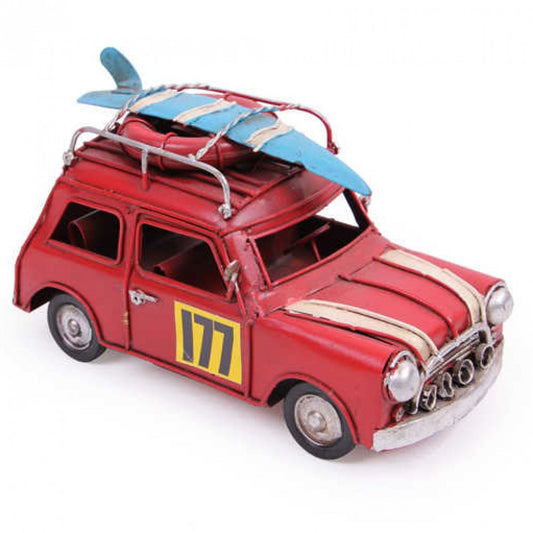 Decorative Metal Car Mini Chopper Red Color