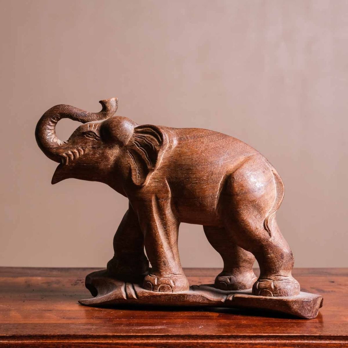 Wooden Elephant  Sculpture