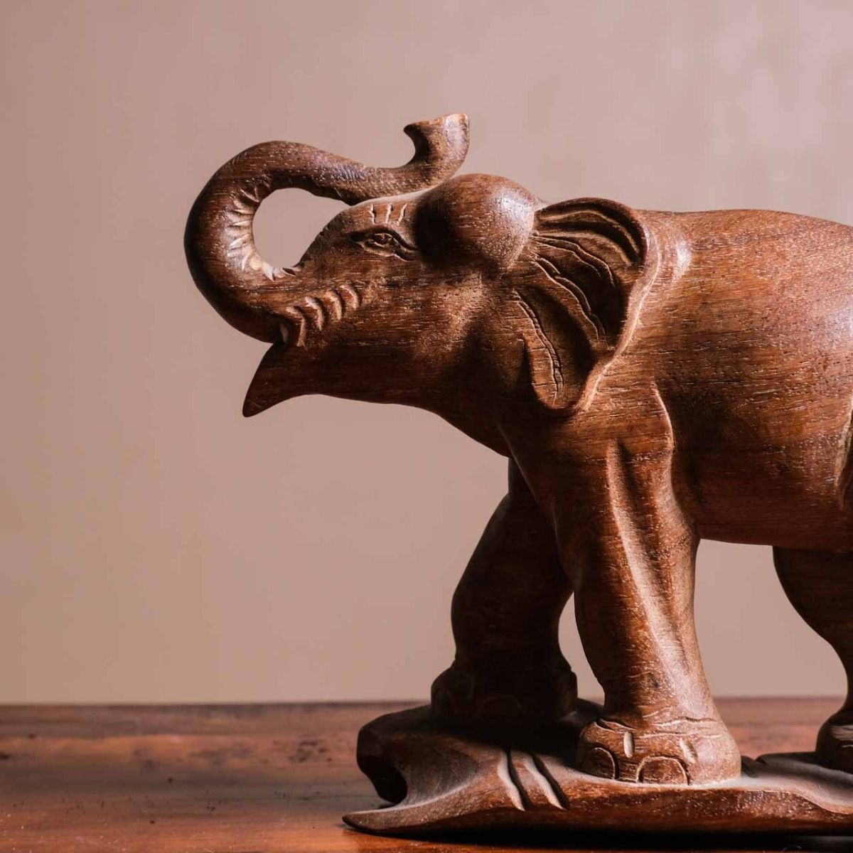 Wooden Elephant  Sculpture