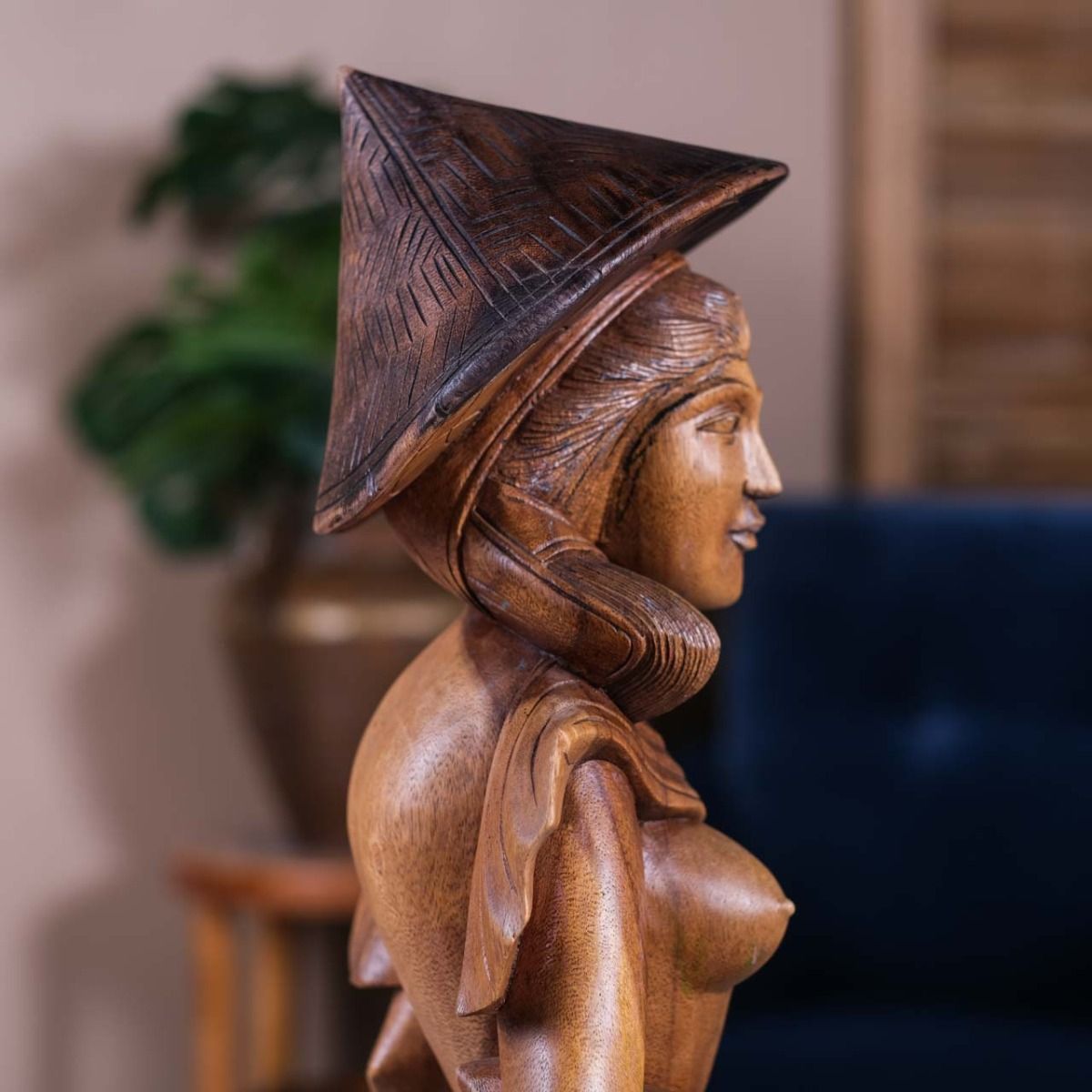 Wooden Sculpture Woman Nude  (Big Size)