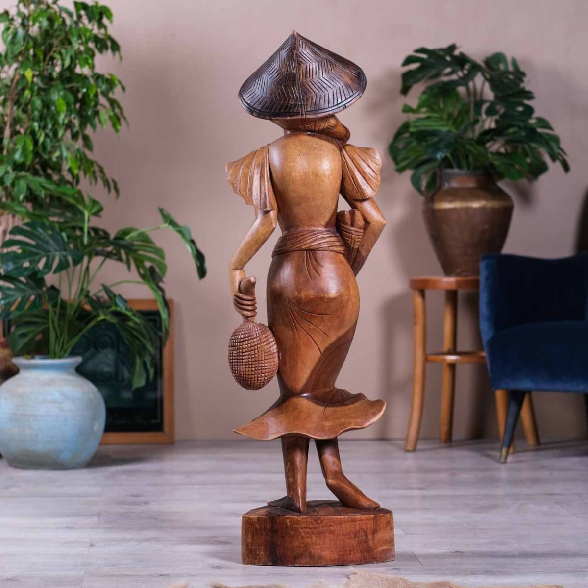 Wooden Sculpture Woman Nude  (Big Size)