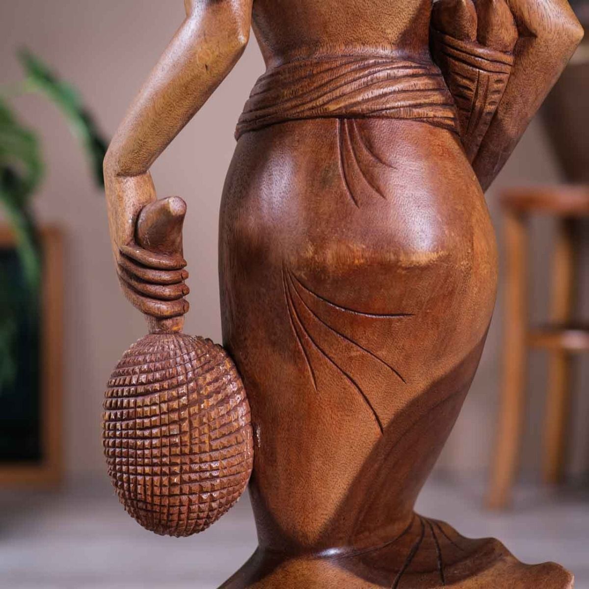 Wooden Sculpture Woman Nude  (Big Size)