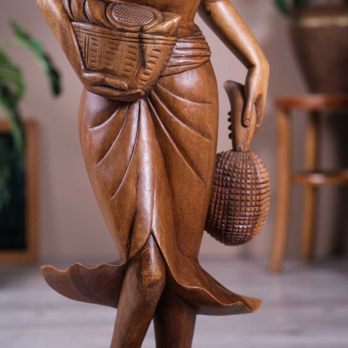 Wooden Sculpture Woman Nude  (Big Size)