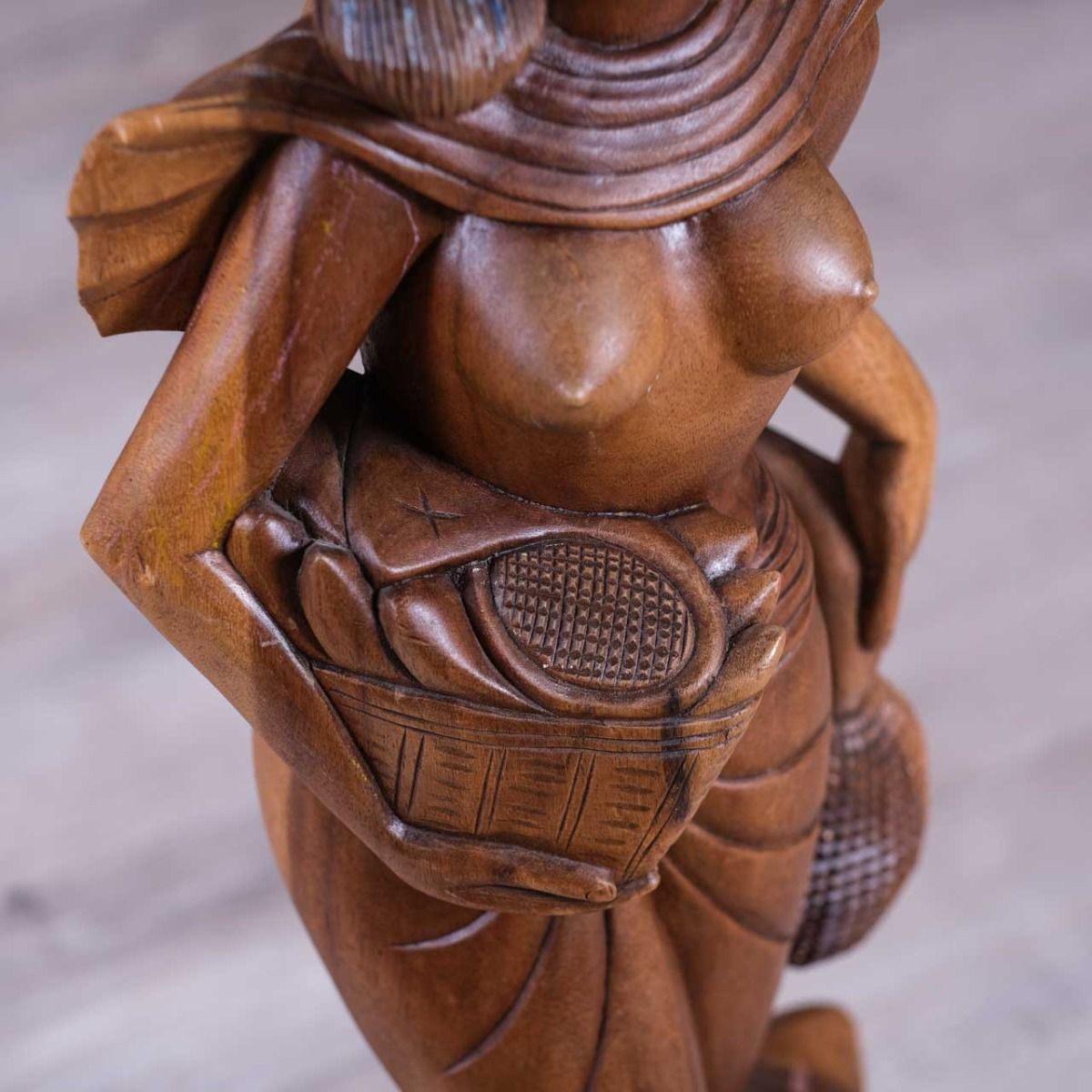 Wooden Sculpture Woman Nude  (Big Size)
