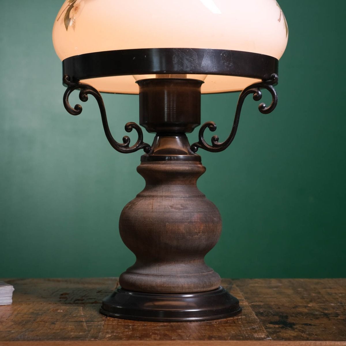 Wooden Base Lampshade