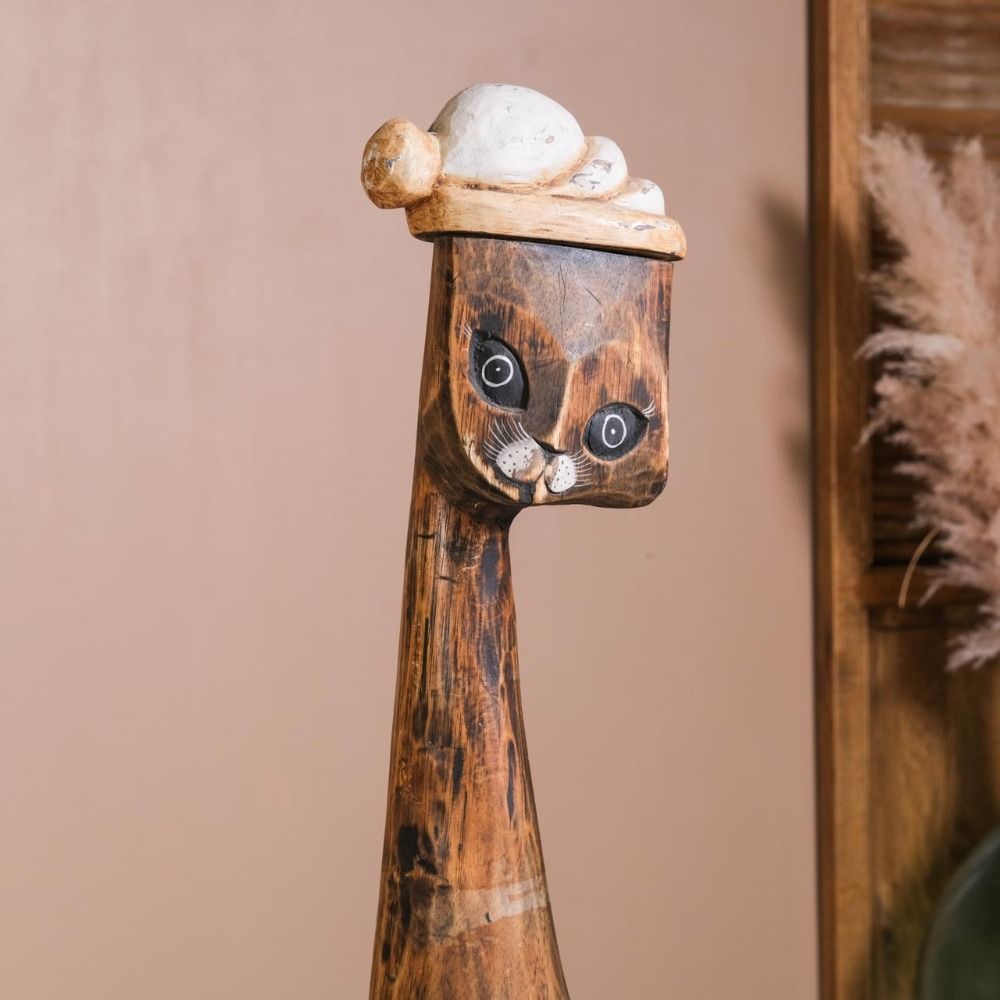 Wooden Cat Figurines (Giant Size)
