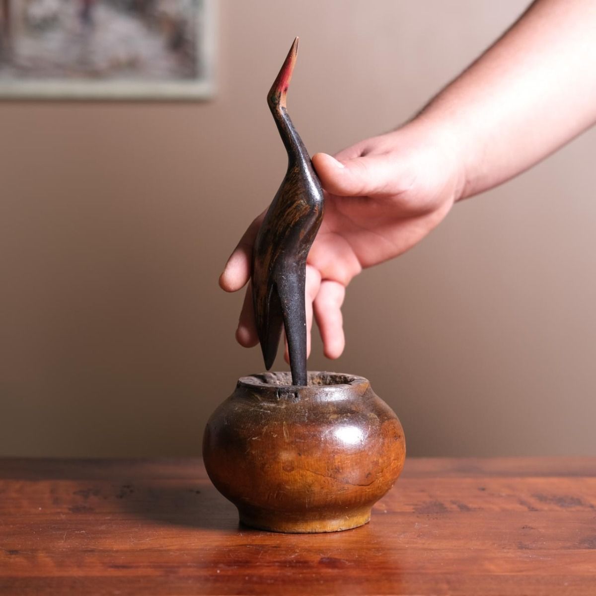 Wooden Bird Trinket