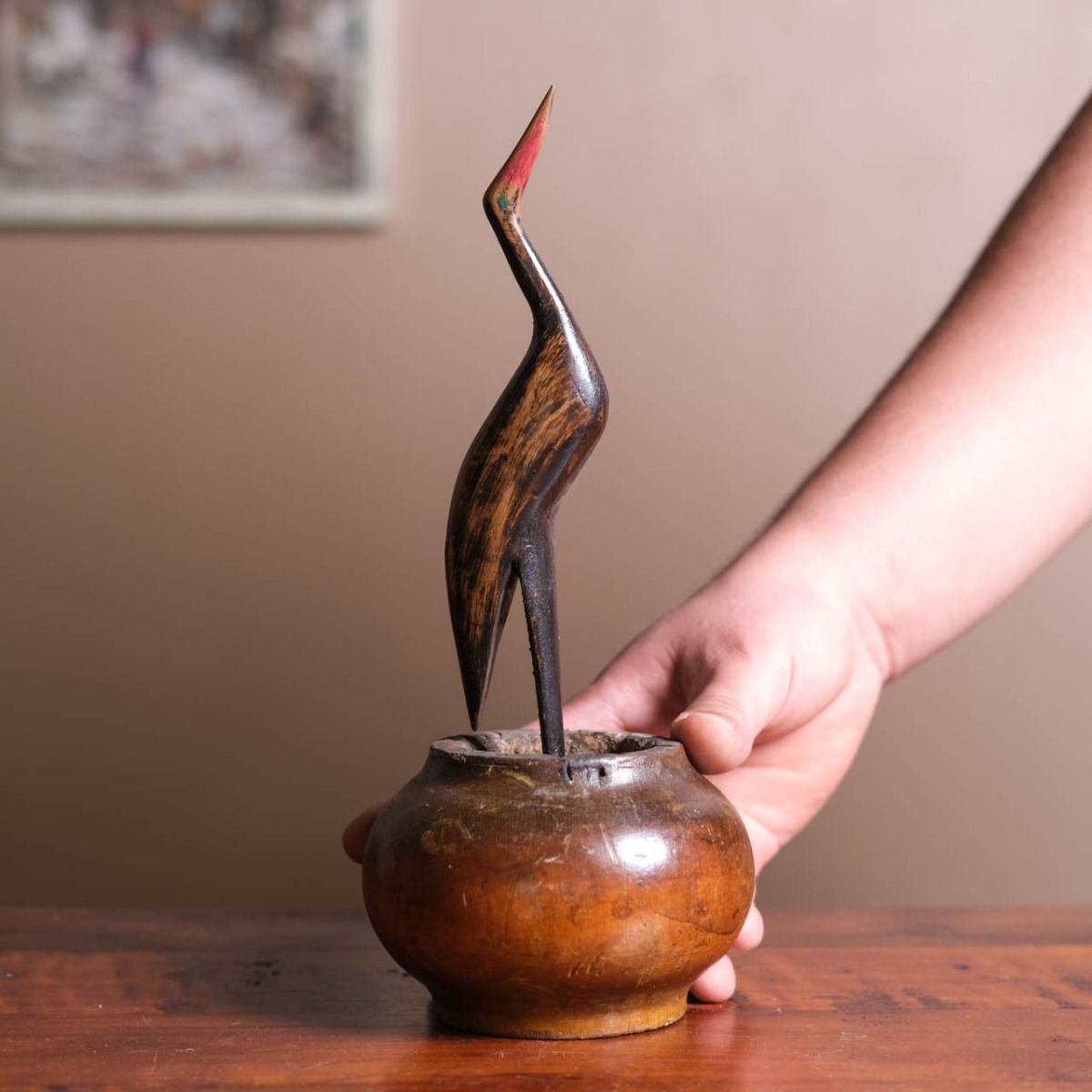 Wooden Bird Trinket