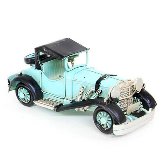 Decorative Nostalgic Metal Classic Car Blue