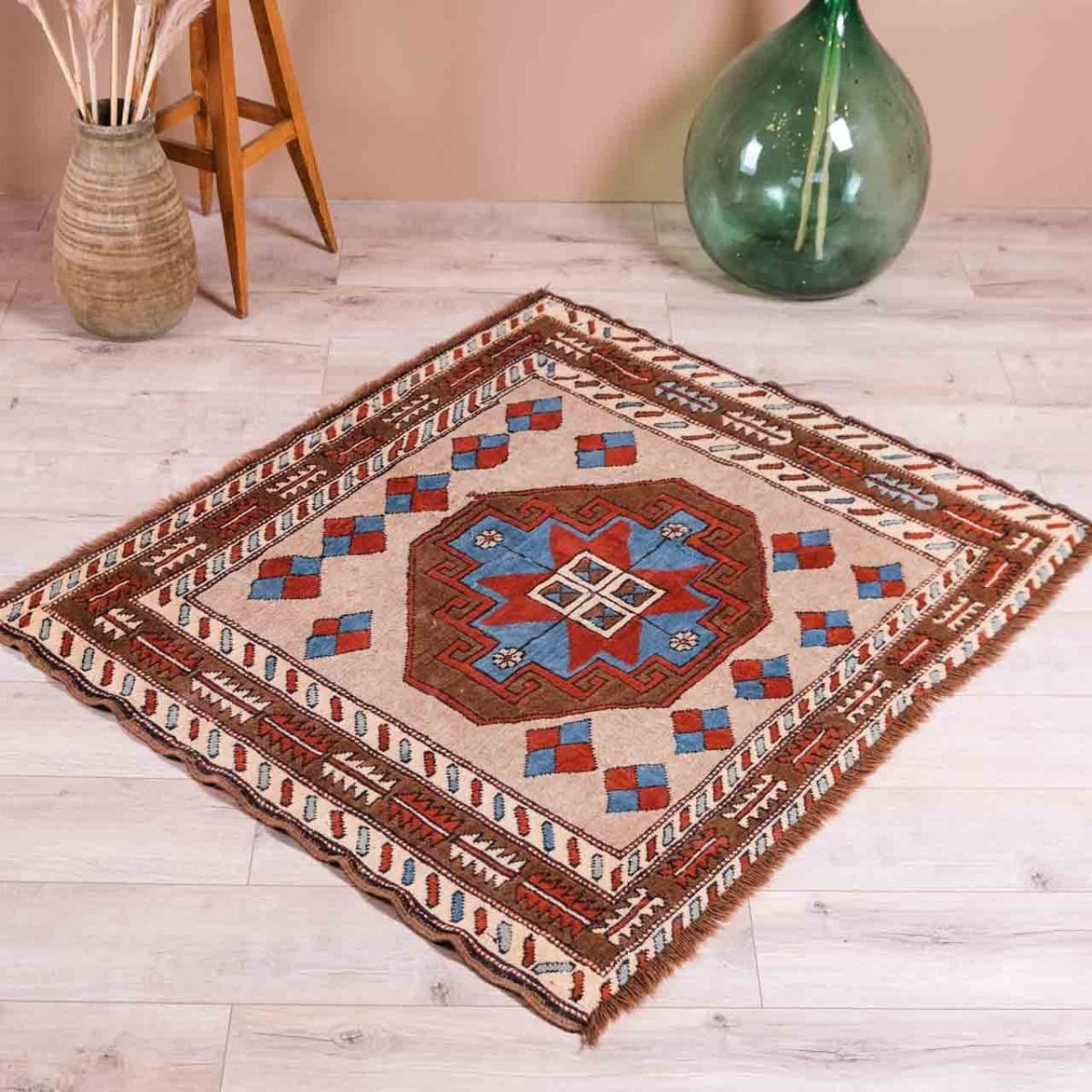 Hand Woven Carpet,Vintage Rug,Retro Carpet,Wool Carpet