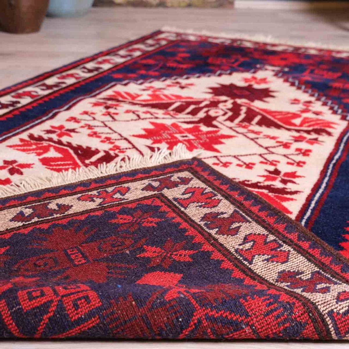 Hand Woven Carpet,Retro Rug,Vintage Carpet,Red Color Vintage Rug,Wool Carpet