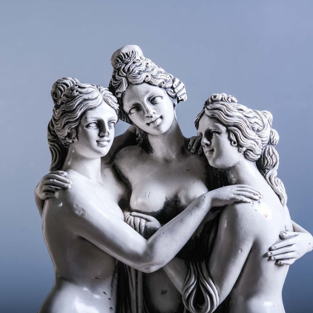 Three Beauties Statuette (3 Nude Women) Mythological