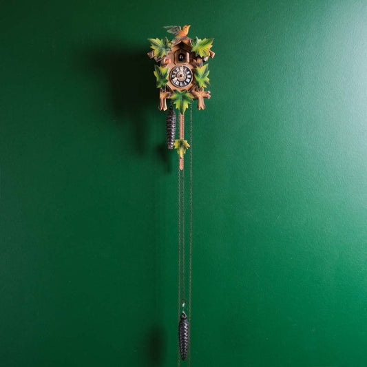 Cuckoo clock,Vintage German wooden cuckoo clock