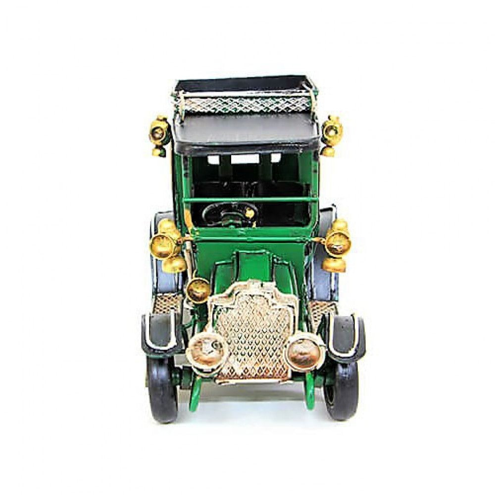 Nostalgic Jeep Decorative Metal Car Green