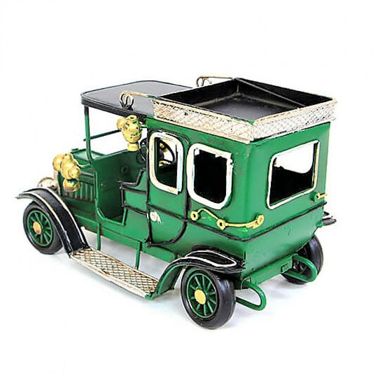 Nostalgic Jeep Decorative Metal Car Green