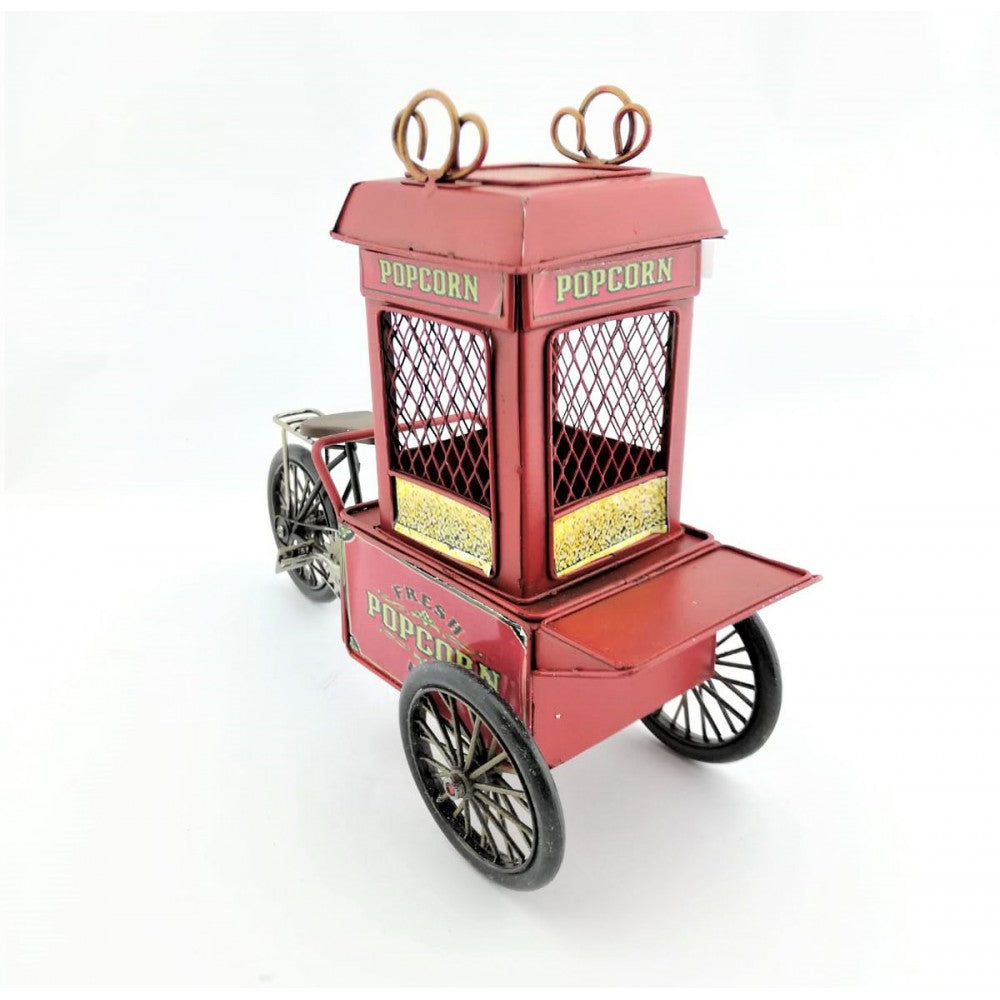 Metal Popcorn Trolley With Piggy Bank
