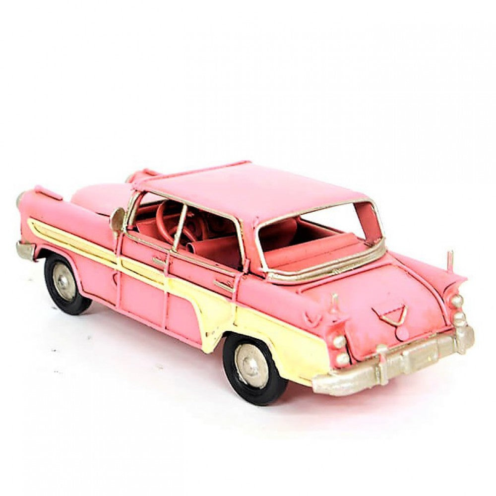 1956 Model Metal Nostalgic Chevrolet Pink