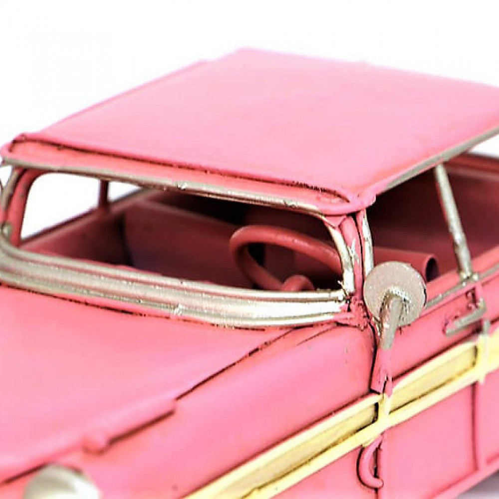 1956 Model Metal Nostalgic Chevrolet Pink