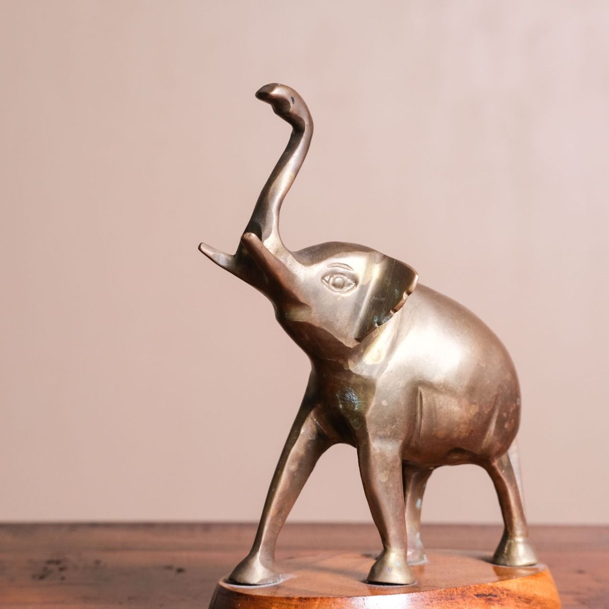 Brass Elephant Sculpture