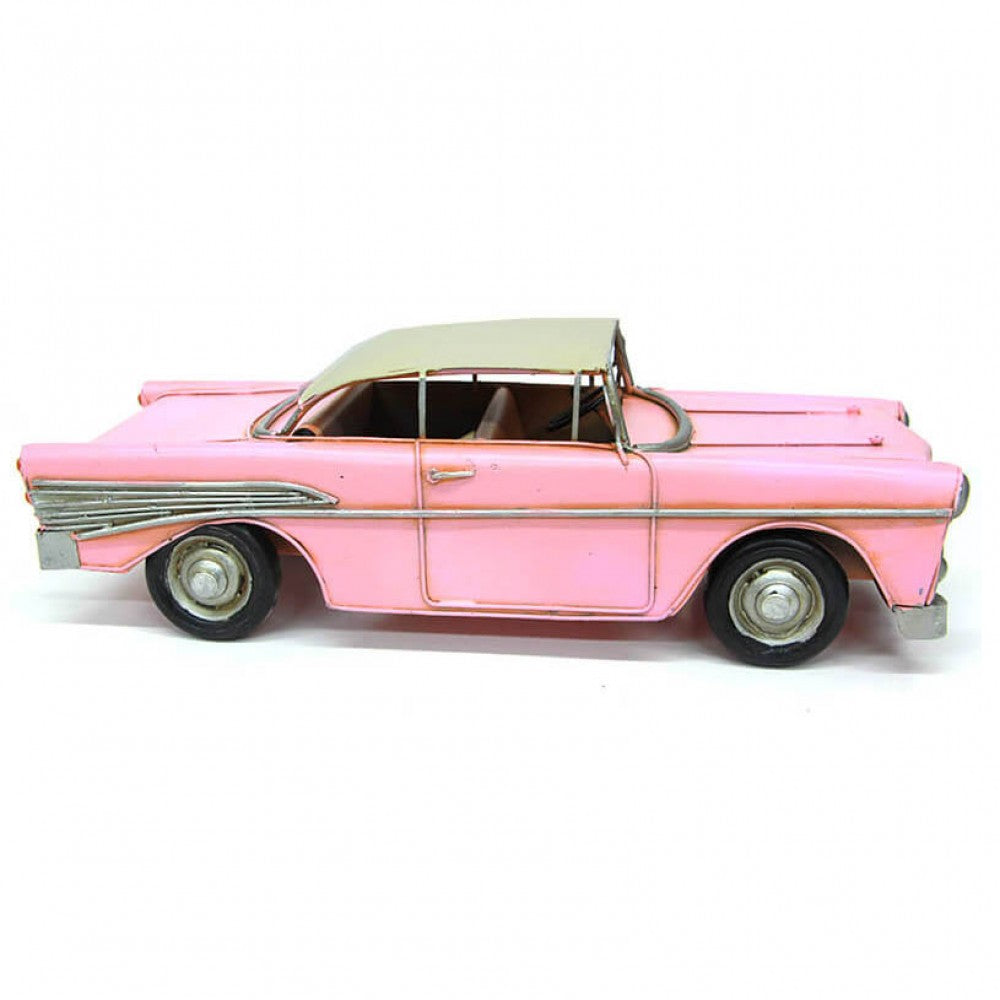 Decorative Metal Nostalgic Chevrolet Giant Size Pink