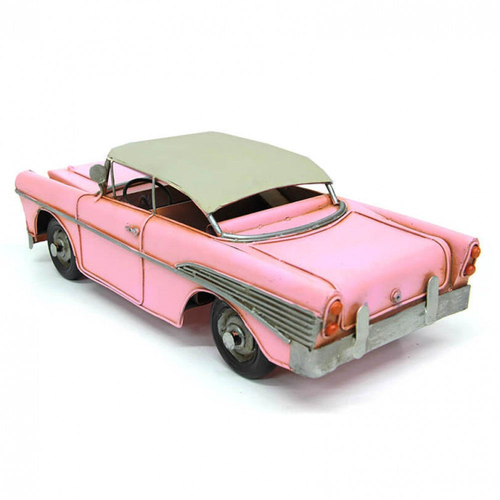Decorative Metal Nostalgic Chevrolet Giant Size Pink