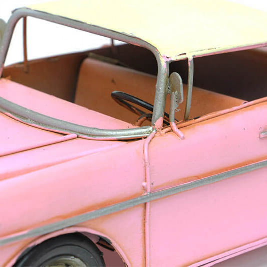 Decorative Metal Nostalgic Chevrolet Giant Size Pink