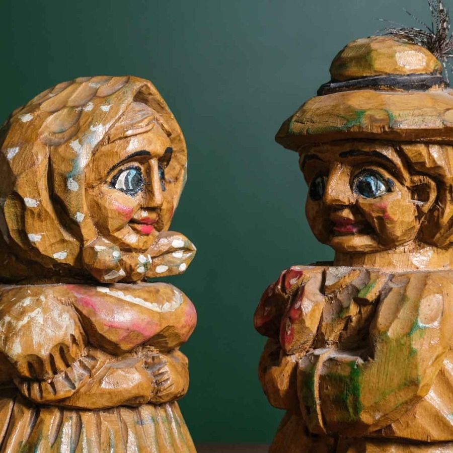 Vintage Wooden Figurines