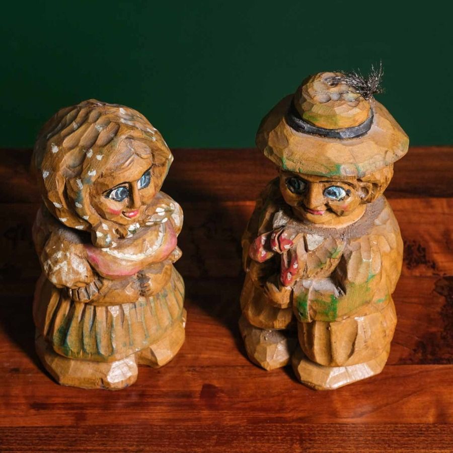 Vintage Wooden Figurines