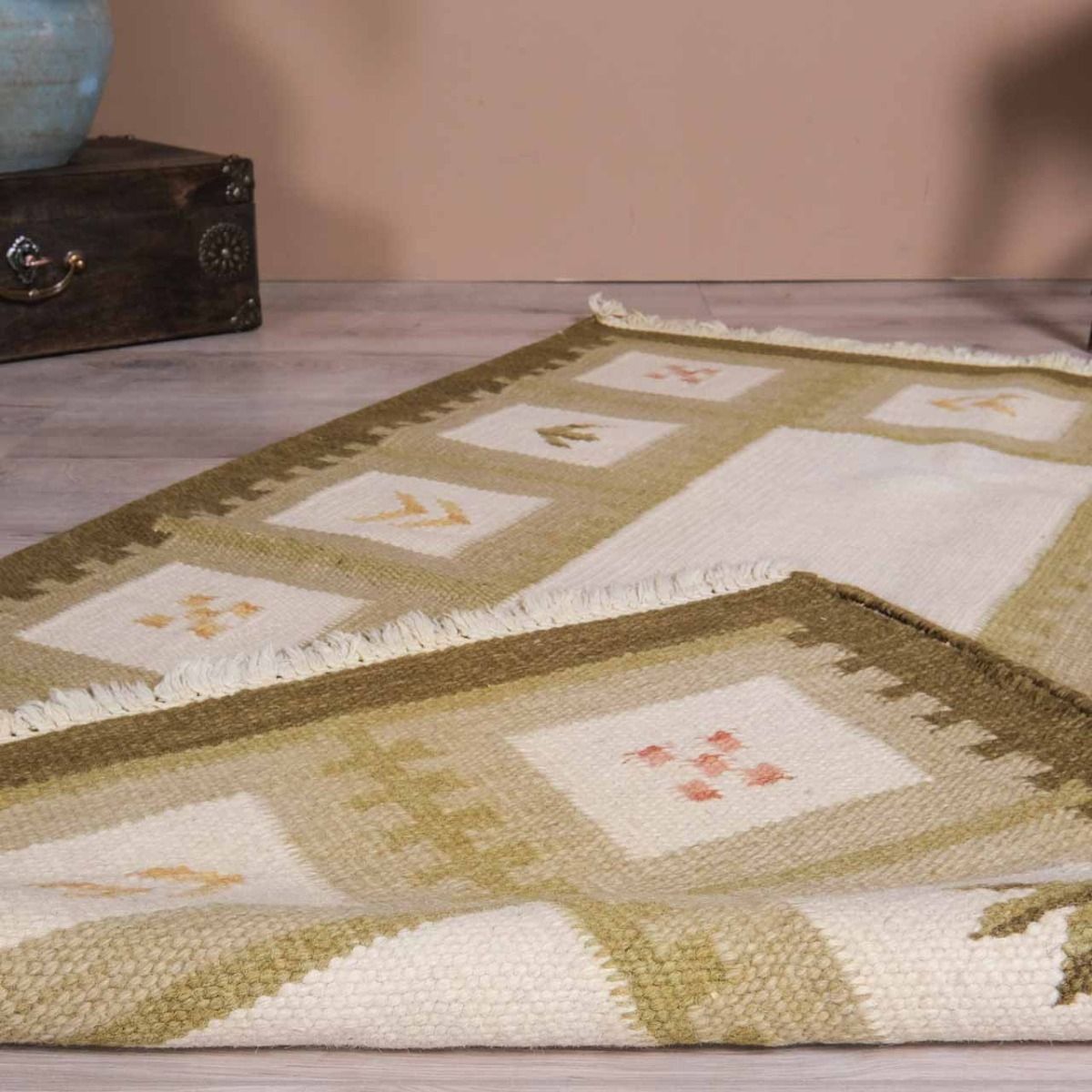 Hand Woven Carpet,Vintage Rug,Retro Carpet,Wool Carpet