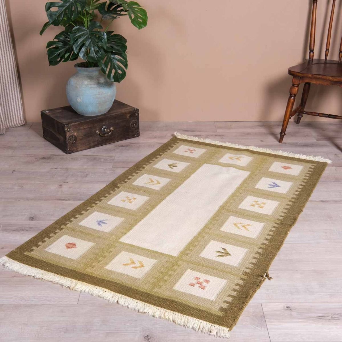 Hand Woven Carpet,Vintage Rug,Retro Carpet,Wool Carpet