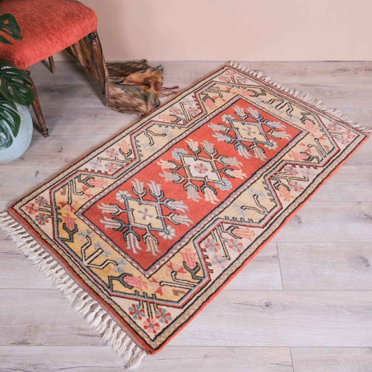 Hand Woven Carpet,Vintage Rug,Retro Carpet,Wool Carpet