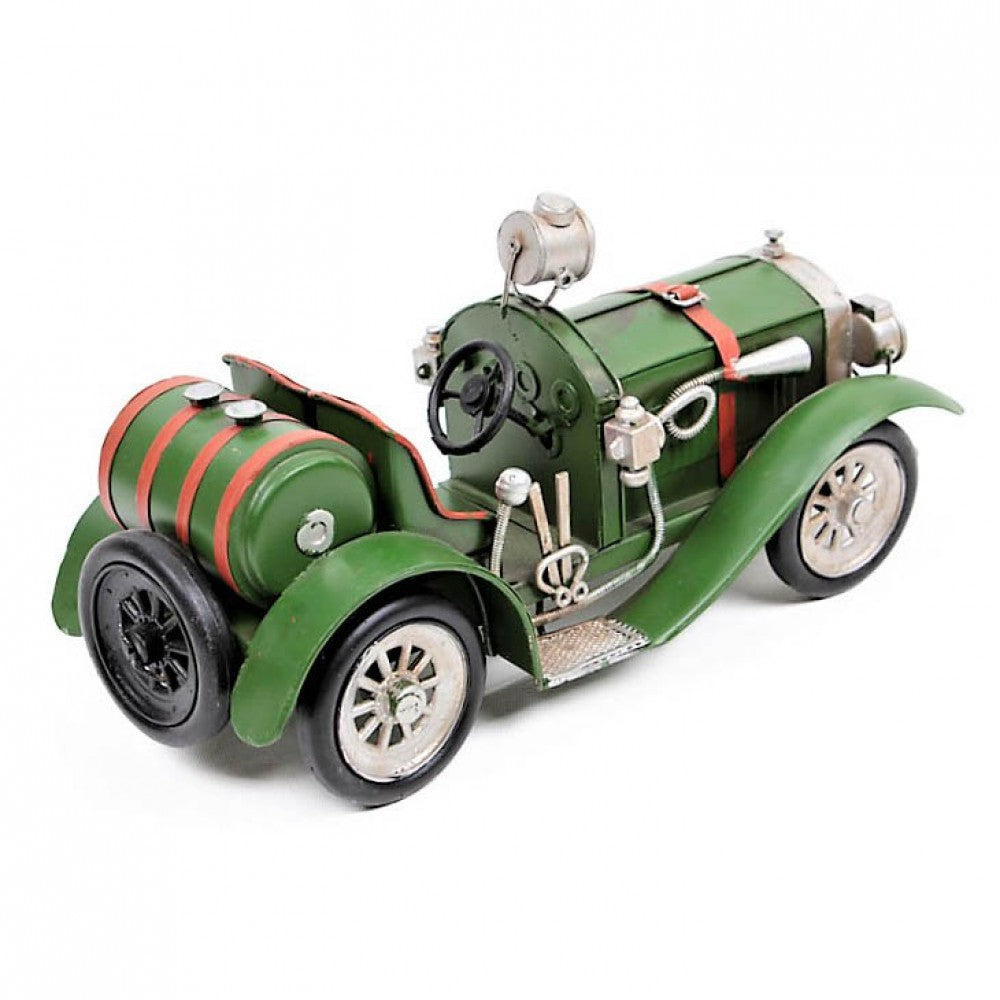 DECORATIVE CHEVROLET CLASSIC STREET ROD METAL CAR GREEN