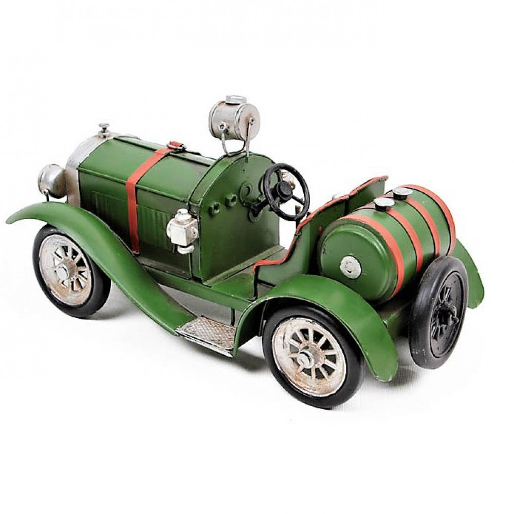 DECORATIVE CHEVROLET CLASSIC STREET ROD METAL CAR GREEN