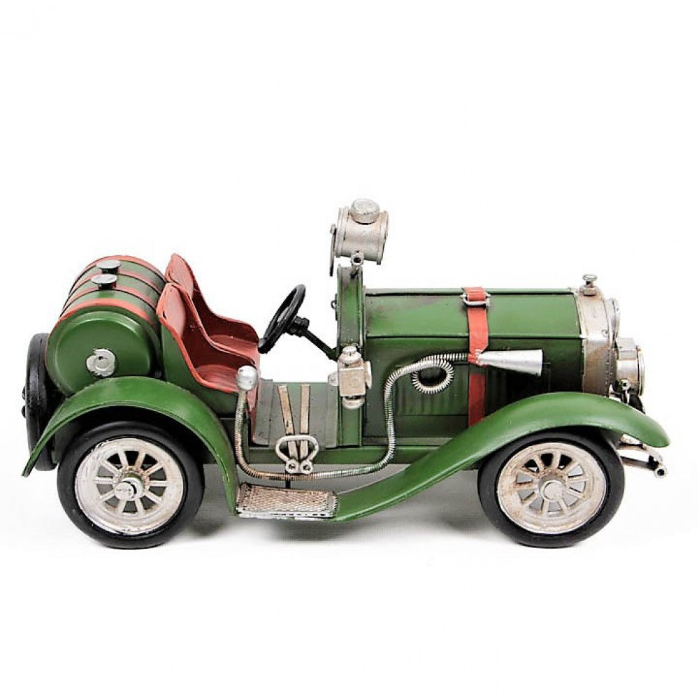 DECORATIVE CHEVROLET CLASSIC STREET ROD METAL CAR GREEN