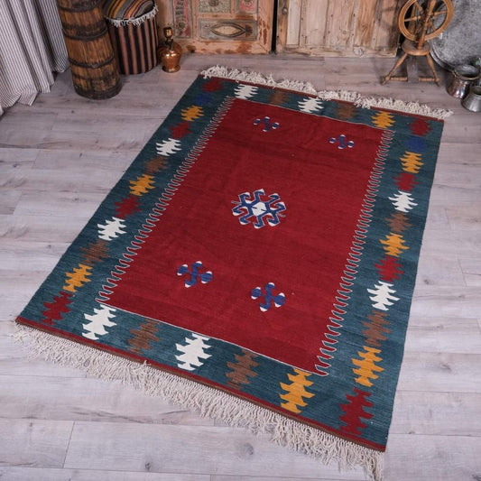 Hand Woven Carpet,Vintage Rug,Retro Carpet,Wool Carpet